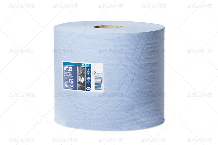 多康（TORK）130081高级重任务卷式工业擦拭纸440系列进口蓝色三层擦拭纸